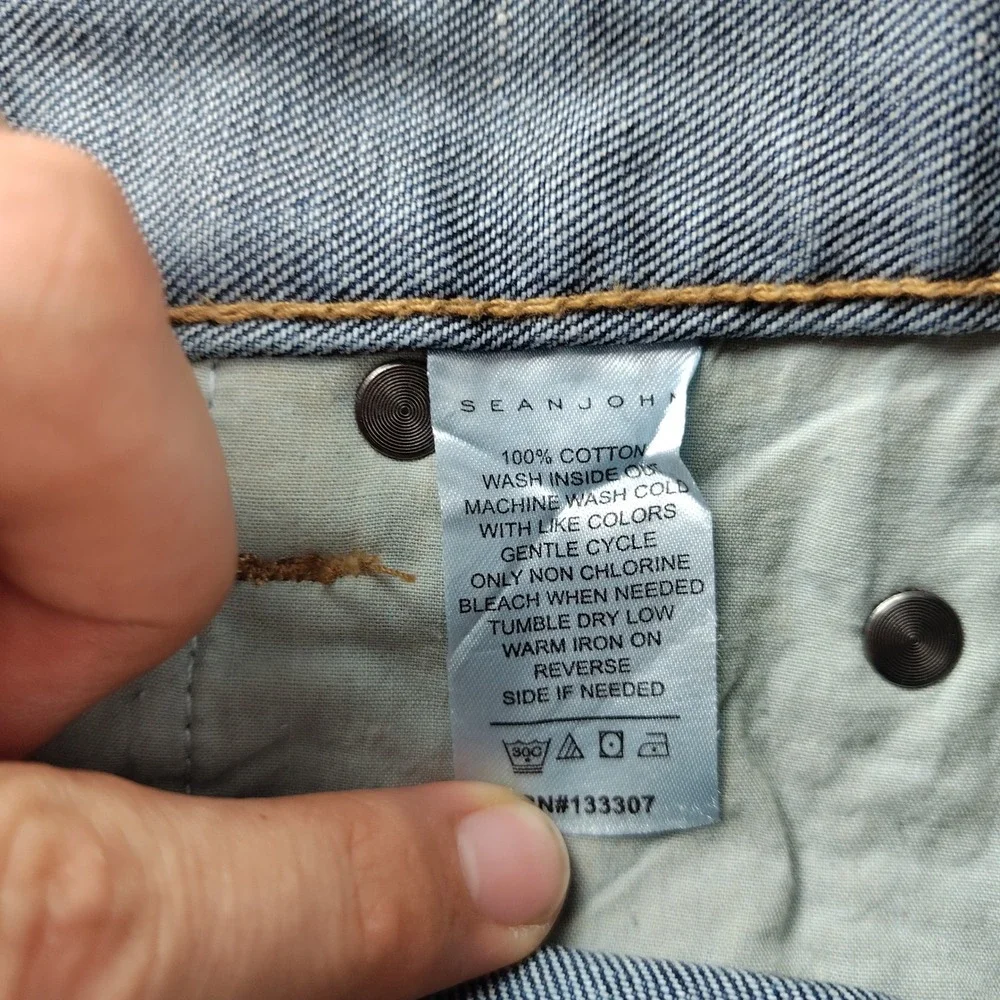Sean John Jeans Mens 36x34 Relaxed Hamilton Blue Baggy Whisker Y2K Hip Hop